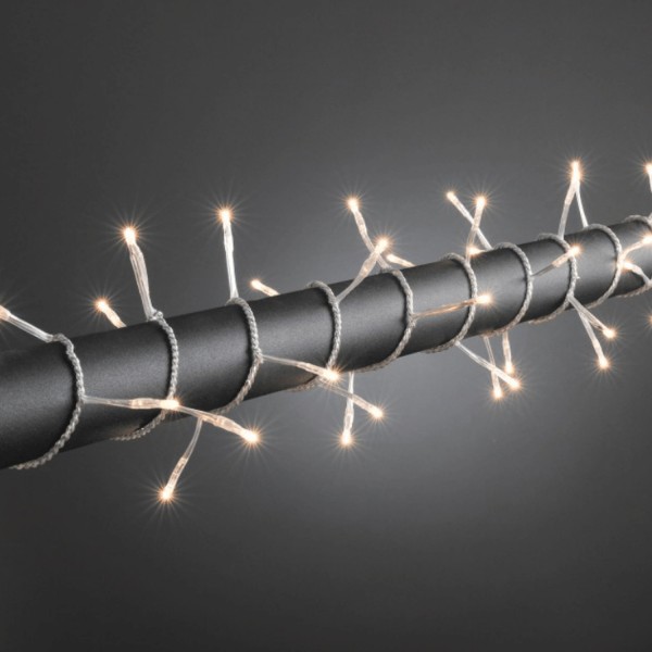 Microlichterkette - Pure - 7,95m - 160 x Warmweiß - Transparentes Kabel - Outdoor