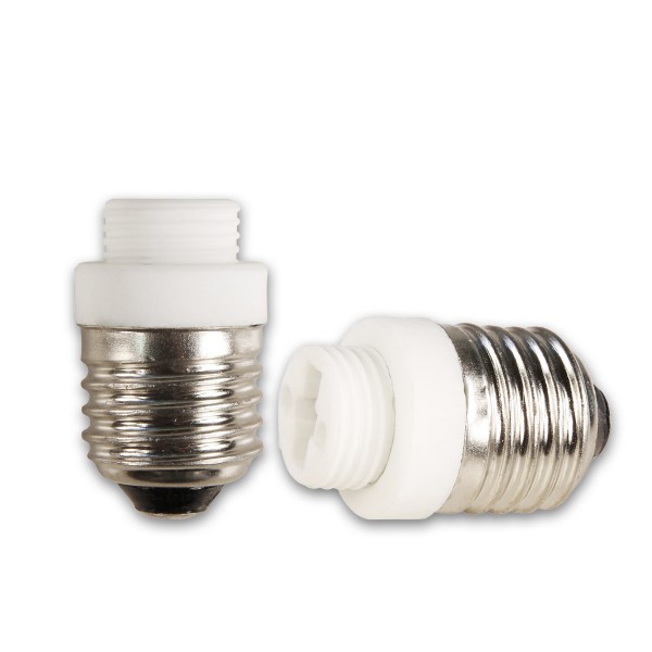 Lampensockel Adapter für Leuchtmittel - max 100W - E27 auf G9 Konverter
