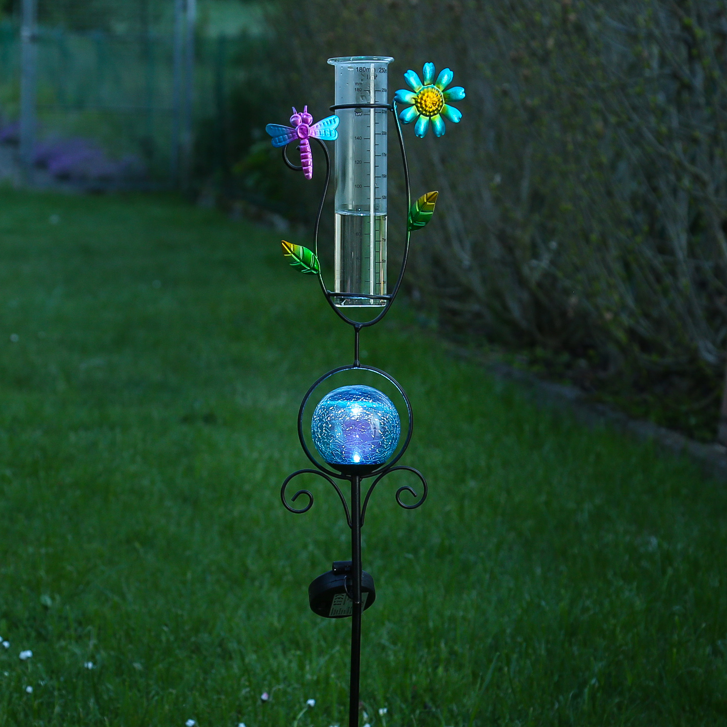 2 x Solar Bunte Kugel Licht Farbwechsel LED Decor Garden Light Stake 