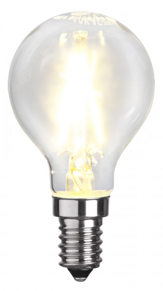 LED Tropfenlampe FILA P45 - E14 - 2W - warmweiss 2700K - 250lm - klar