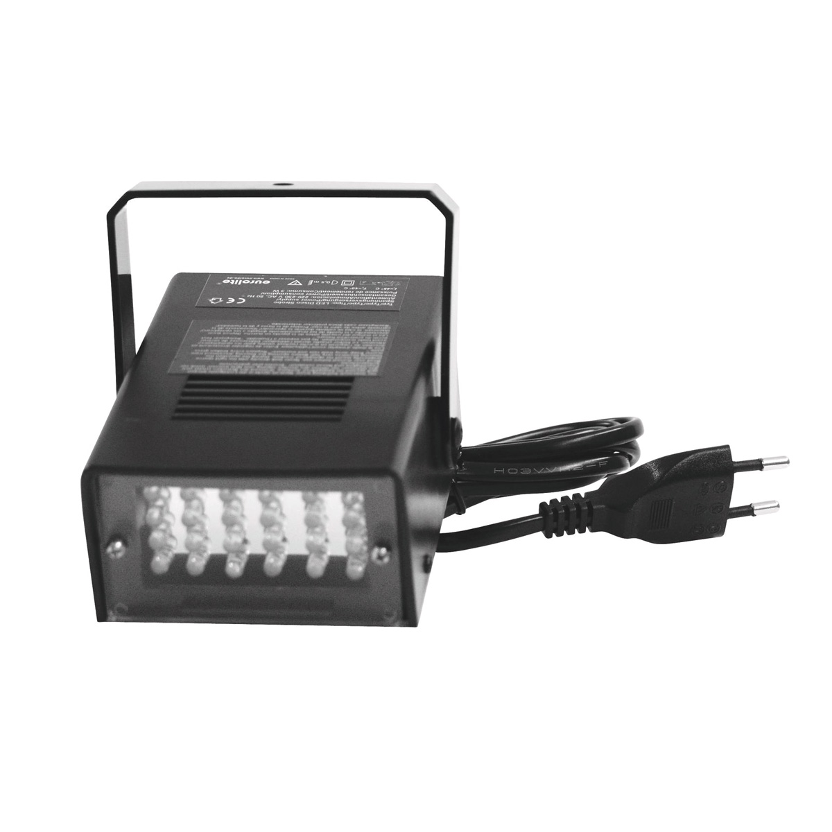 LED Disco Strobe weiß - Stroboskop mit Musiksteuerung und  Geschwindigkeitsregelung