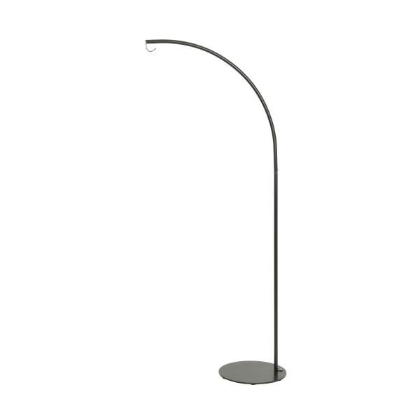 Lampenständer - Gestell für Lampenschirme und Leuchten - Lampenhalterung - gebogen - H: 2m - schwarz