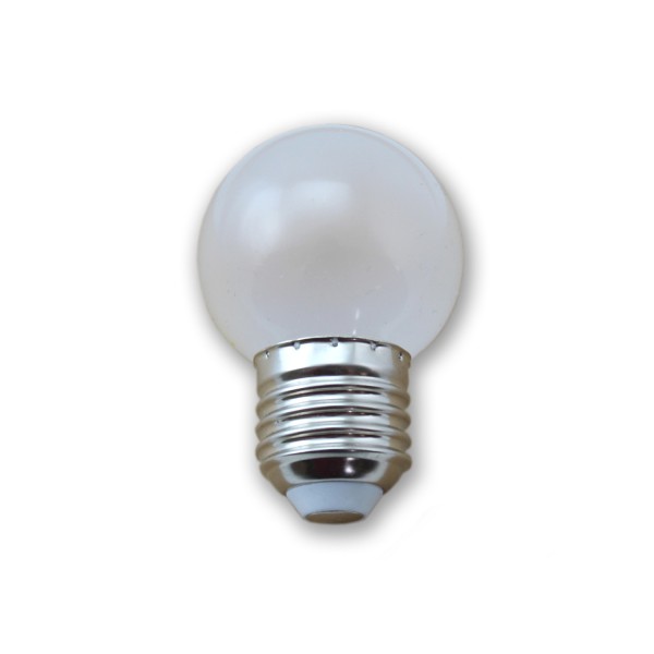 LED Leuchtmittel G45 - ultra warmweiß opal 2200K - E27 - 1,5W | SATISFIRE