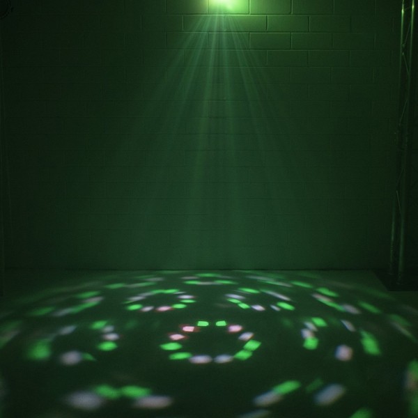 LED Lichteffekt Kaleidoskop - Akkubertrieb - 4-farbige Strahlen