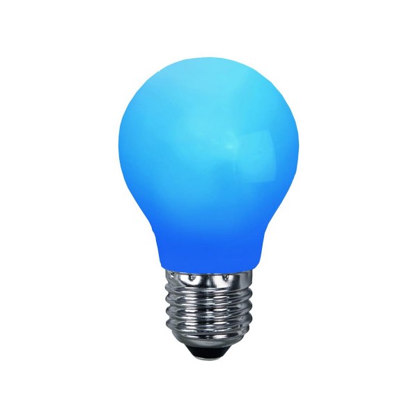 LED Leuchtmittel DEKOPARTY blau - A55 - E27 - 1W - 6lm - schlagfestes Polycarbonatgehäuse