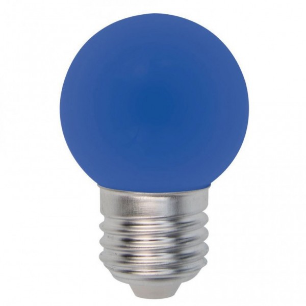 LED-Leuchtmittel - EEK: B - Round Line - E27 - 1W LED - Blau
