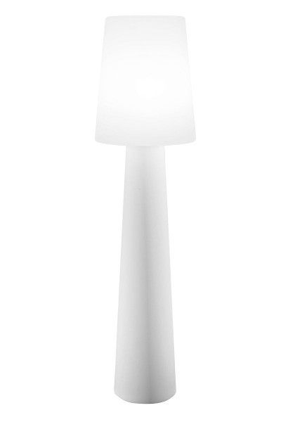 Outdoor XL Stehlampe No. 1 "Weiß" H:160cm - E27 Fassung - Außenleuchte IP44