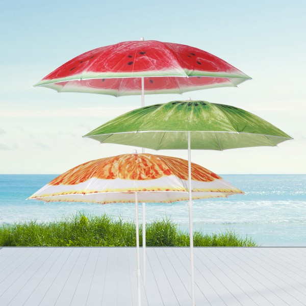 Sonnenschirm Orange - Gartenschirm - Balkonschirm - D: 150cm - 50+ UV Schutz - orange