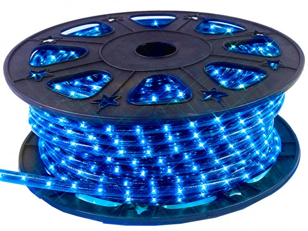 Lichtschlauch ROPELIGHT MICRO | Outdoor | 1620 Lampen | 45,00m | Kürzbar - blau