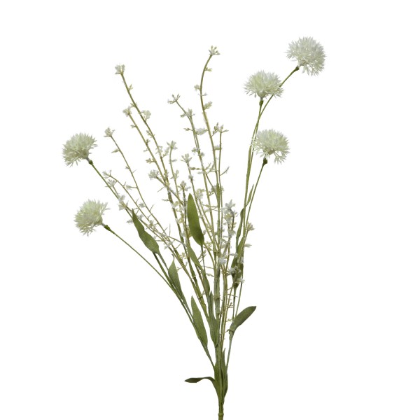 Wildblumen am Stiel - Blumenbündel - Wiesenblumen - Kunstblumen - H: 60cm - creme