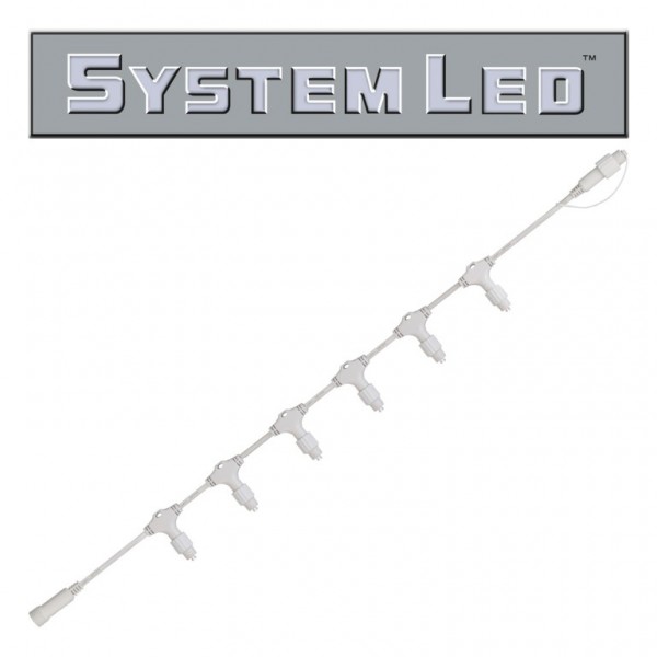 System LED White | Verteiler | koppelbar | exkl. Trafo | 8-fach | 2.00m