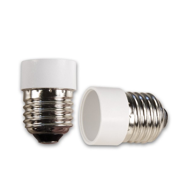 Lampensockel Adapter für Leuchtmittel - max 100W - E27 auf E14 Konverter