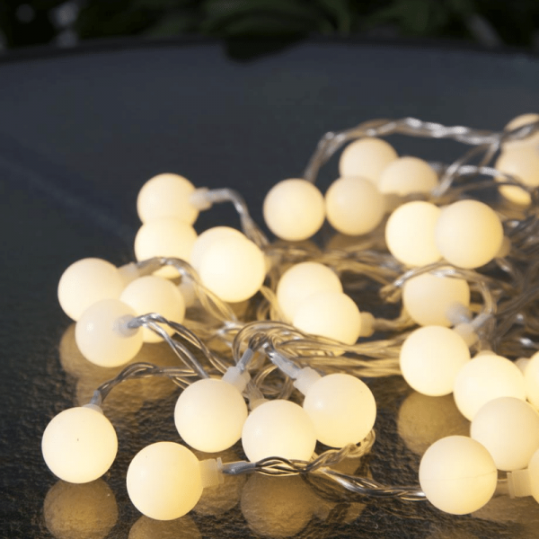 10er LED-Lichterkette mit 3D-Sternen Silber Weihnachtslichterkette Dekoration