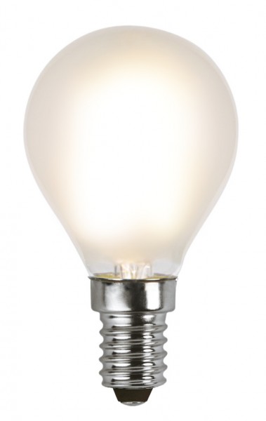 LED Tropfenlampe FILA P45 - E14 - 1,5W - WW 2700K - 150lm - gefrostet