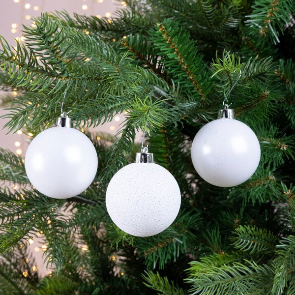 20 Weihnachts/ Christbaumkugeln 8 cm Durchmesser Dunkelgrün glänzend Deko 