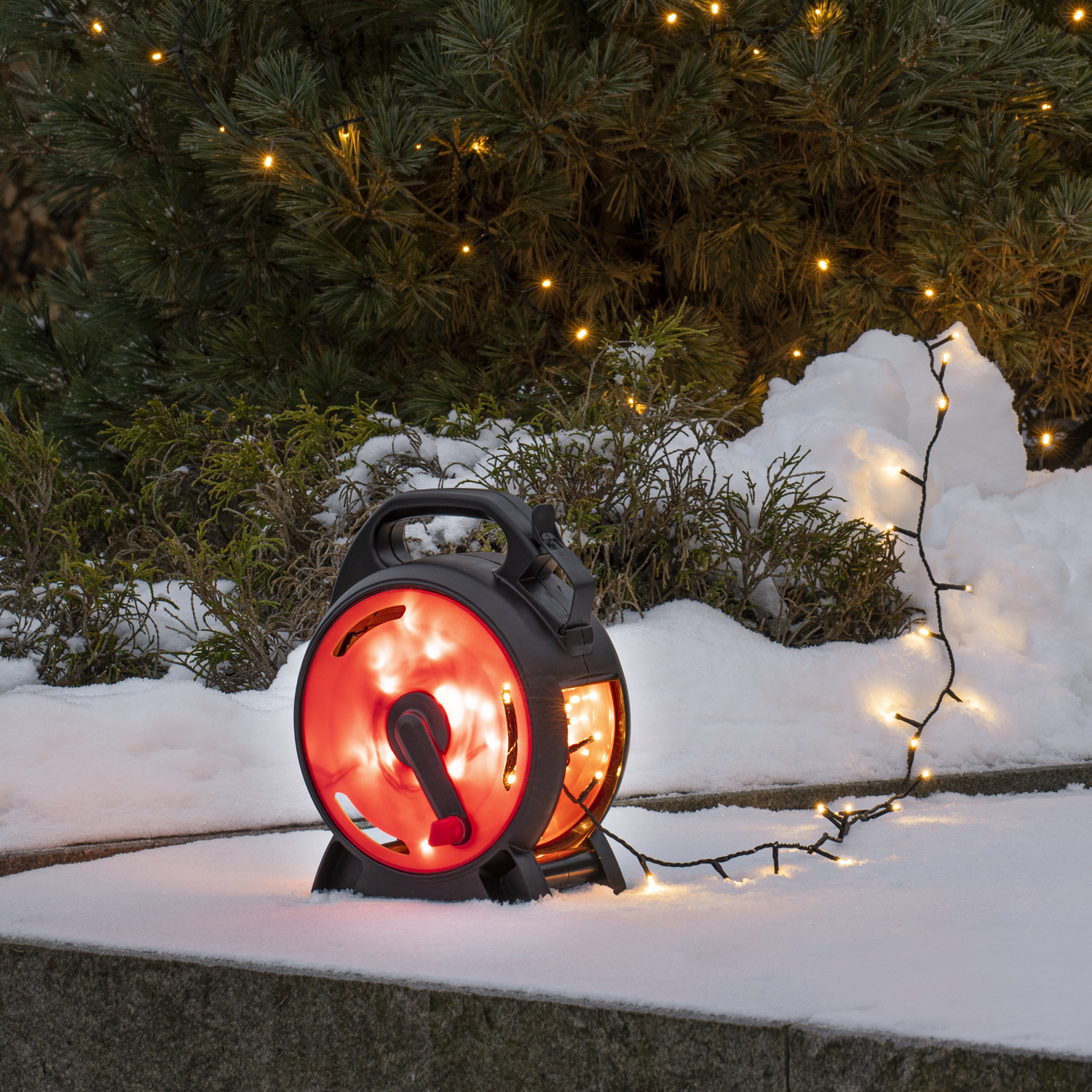 LED Filament Lampe mit winterlichen Motiven