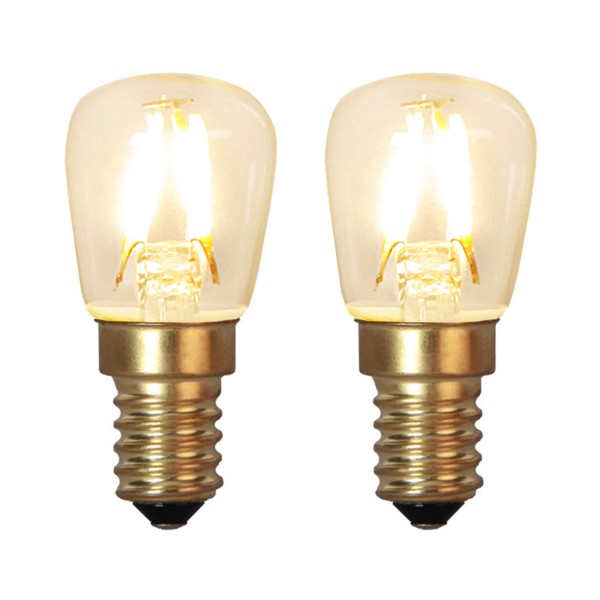 LED Leuchtmittel GLOW 2er Pack - E14 - 1,3W - warmweiss 2100K - 90lm
