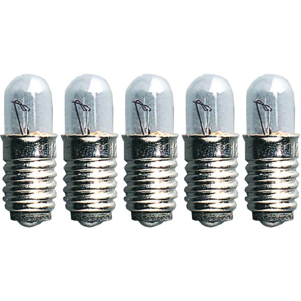 5x Glühlampe Glühbirne Lampe Röhre Ersatz Spezial E10 12V 0,42A 5W  174570