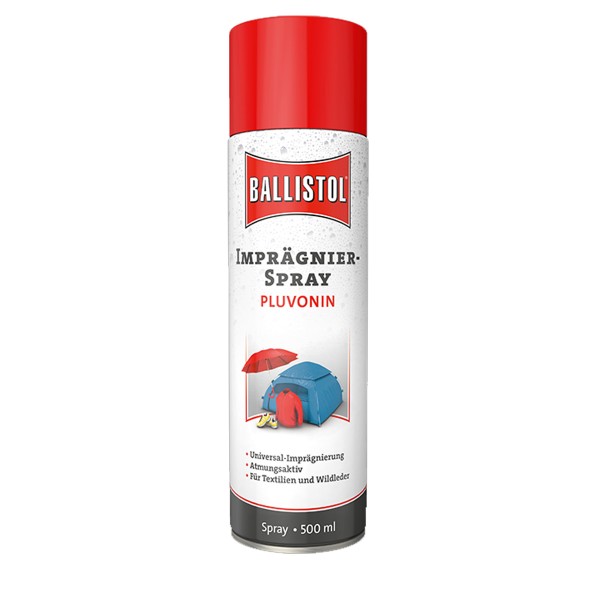 Ballistol PLUVONIN Imprägnierspray - Feuchtigkeits- und UV Schutz - Innen/Außen - 500ml - Spraydose