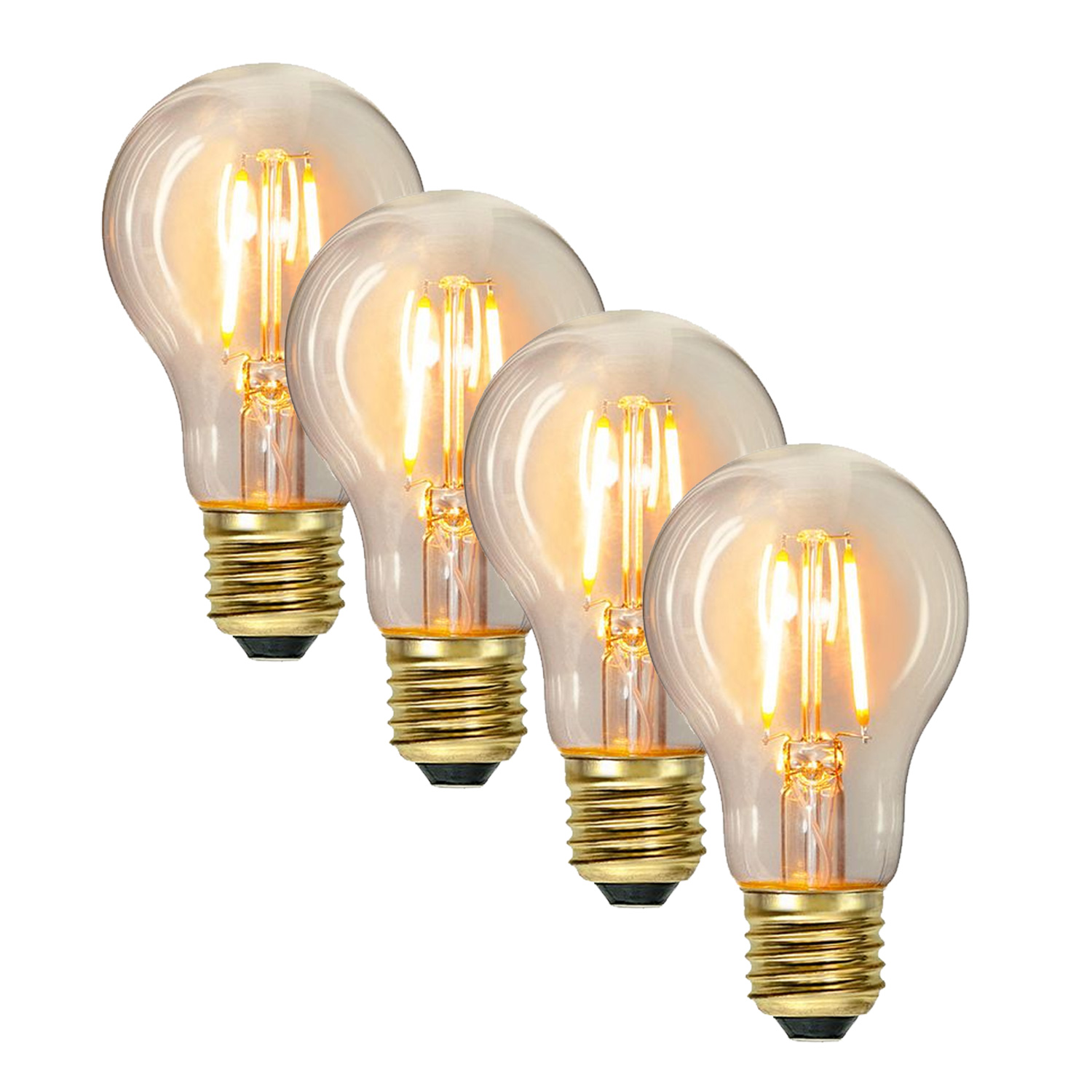 Illu-/Partylichterkette 5m - Außenlichterkette weiß - Made in Germany - 10  Edison LED Filamentlampen