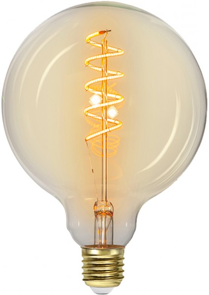 Leuchtmittel | LED | Filament | SPIRAL | E27 | Dimmbar | Kugel | Ø125mm | Amber Glas